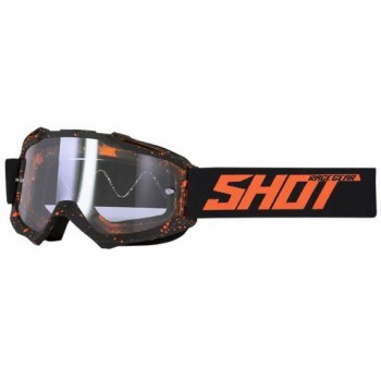 Очки кроссовые SHOT ASSAULT DROP neon orange matt